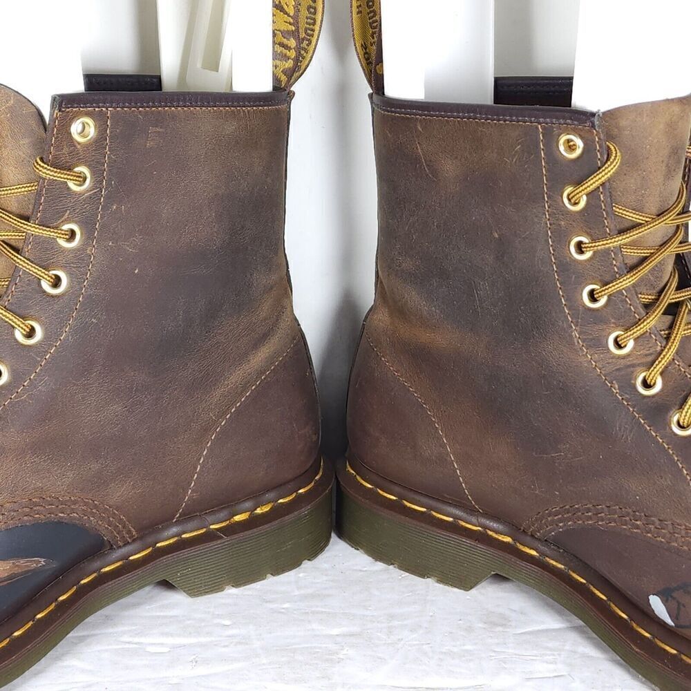 Dr.Martens Men's 1460 US12 Crazy Horse Leather Hand Painted LaceUp Combat Boots - Picture 14 of 14